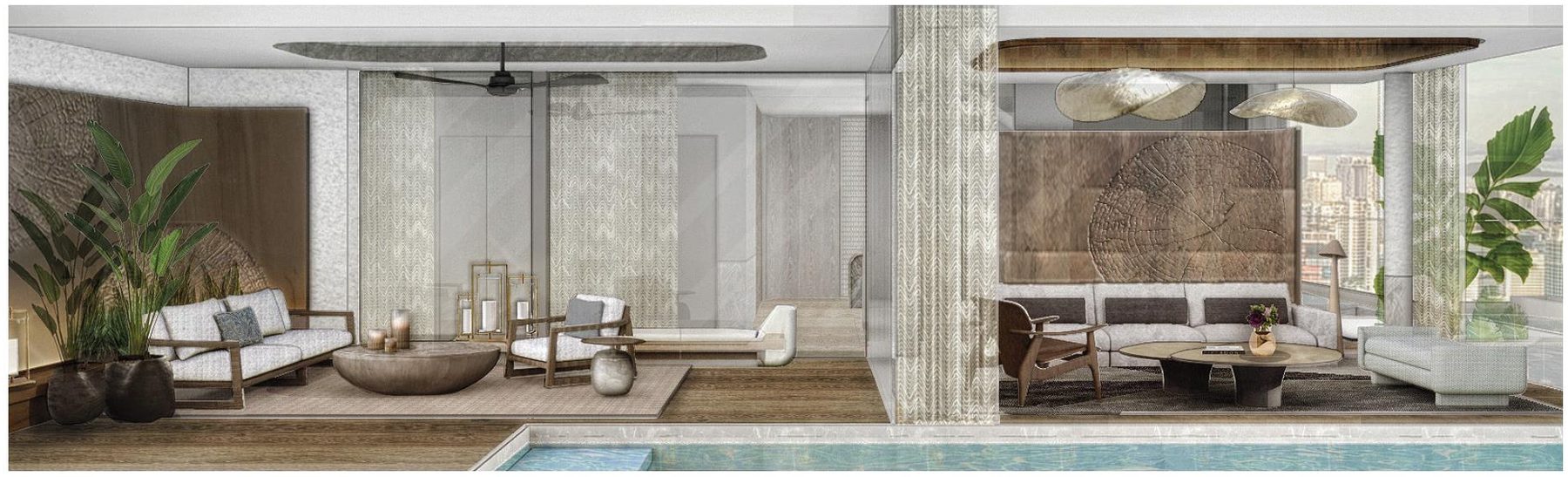Penthouse outdoor living room (artist’s impression)