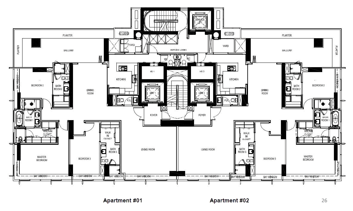 3-Bedroom · 2,831 sqft